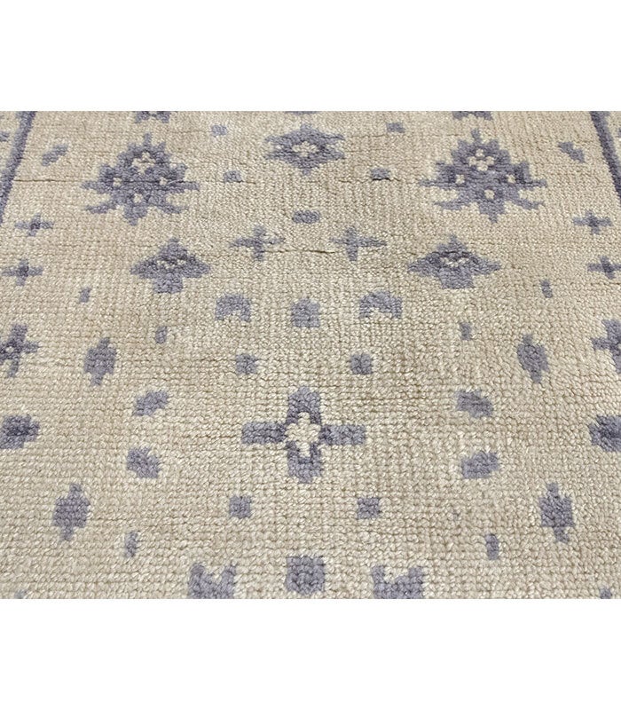 HAMID - Tapete de lã moderno Ushak, tapete de sala de estar para quarto, sala de estar, Bege ( 120 x 80 cm ) - 2