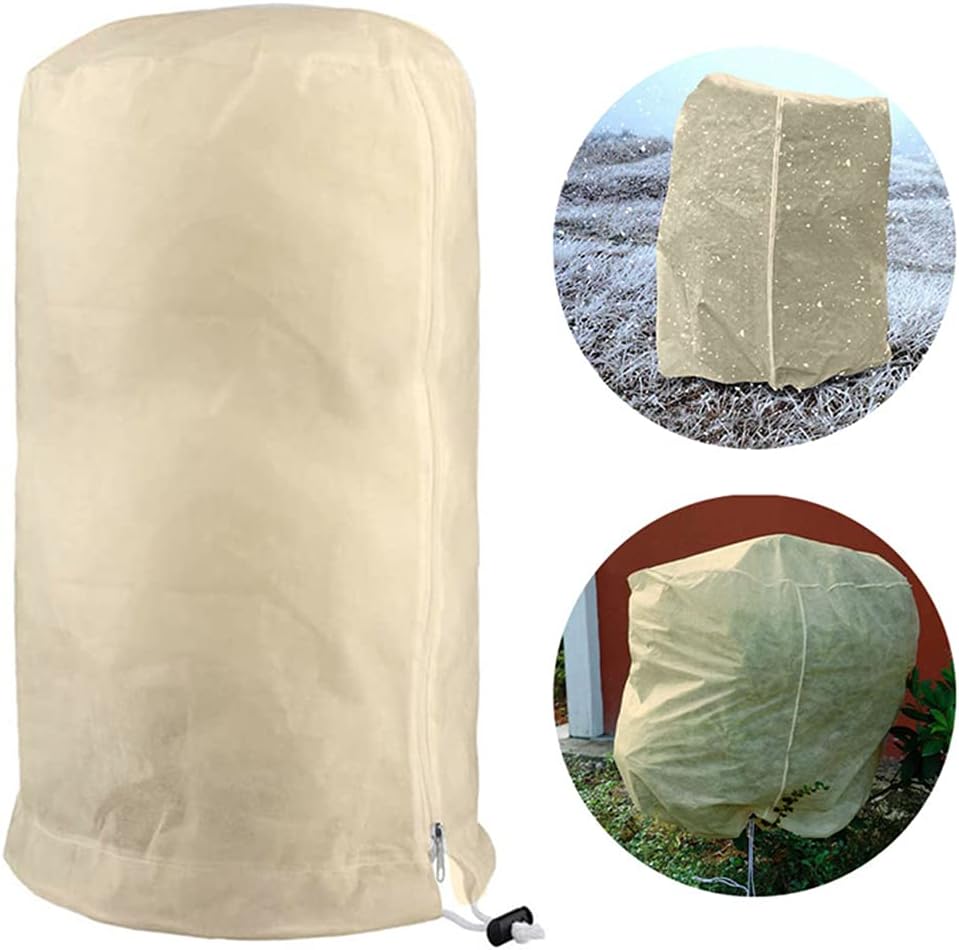 Voile D'hivernage Plante,Housse De Protection Tomate Citronnier,120×180cm,Beige - 2