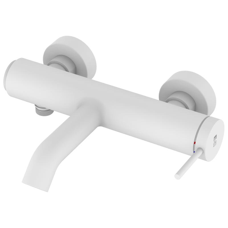 Luisa mieszacz wannowo-prysznicowy mechaniczny biały