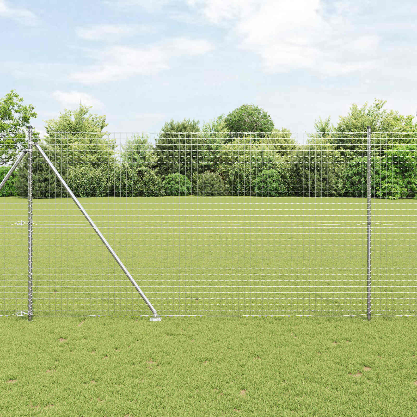Słupek ogrodzeniowy. 26 pcs Szary 3,2 x 3,2 x 215 cm vidaXL