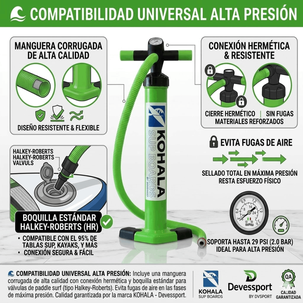 Devessport Bomba de hinchado Tablas manuels en nylon Surf hinchables ...