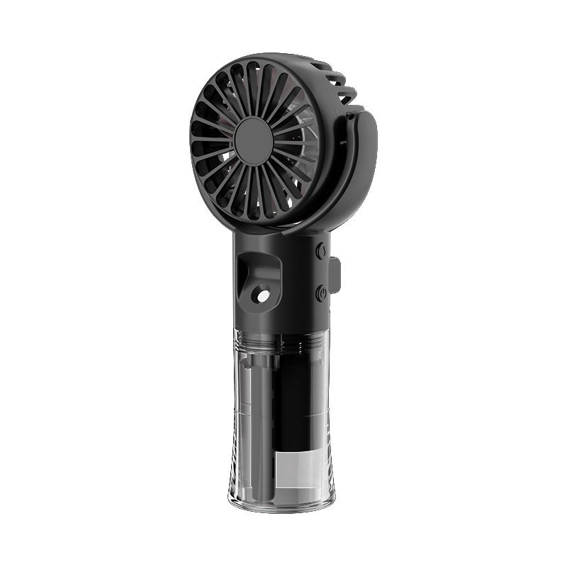 Przenośny wentylator, kieszonkowy wentylator USB z akumulatorem, 4 prędkości, ze zbiornikiem na wodę 20 ml, przenośny mini wentylator USB do biura, na