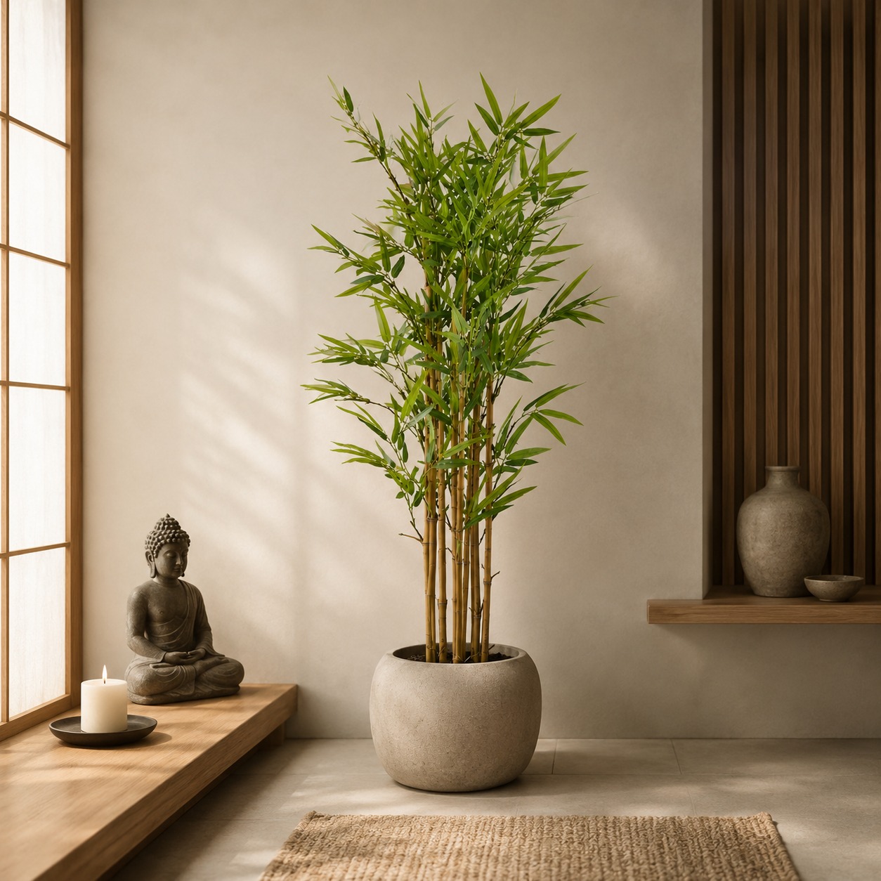 Planta Artificial Bambú 105 cm - Planta Decorativa Bambu Artificial - Árbol Artificial Bambú - 9