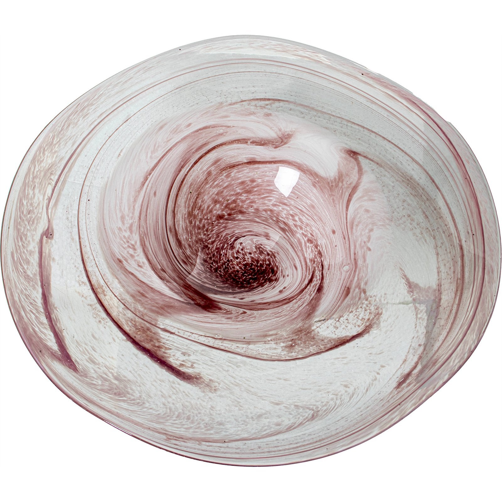 Centre de table cristal rose éclat intérieur chic 40 x 40 x 7 cm Rose ...