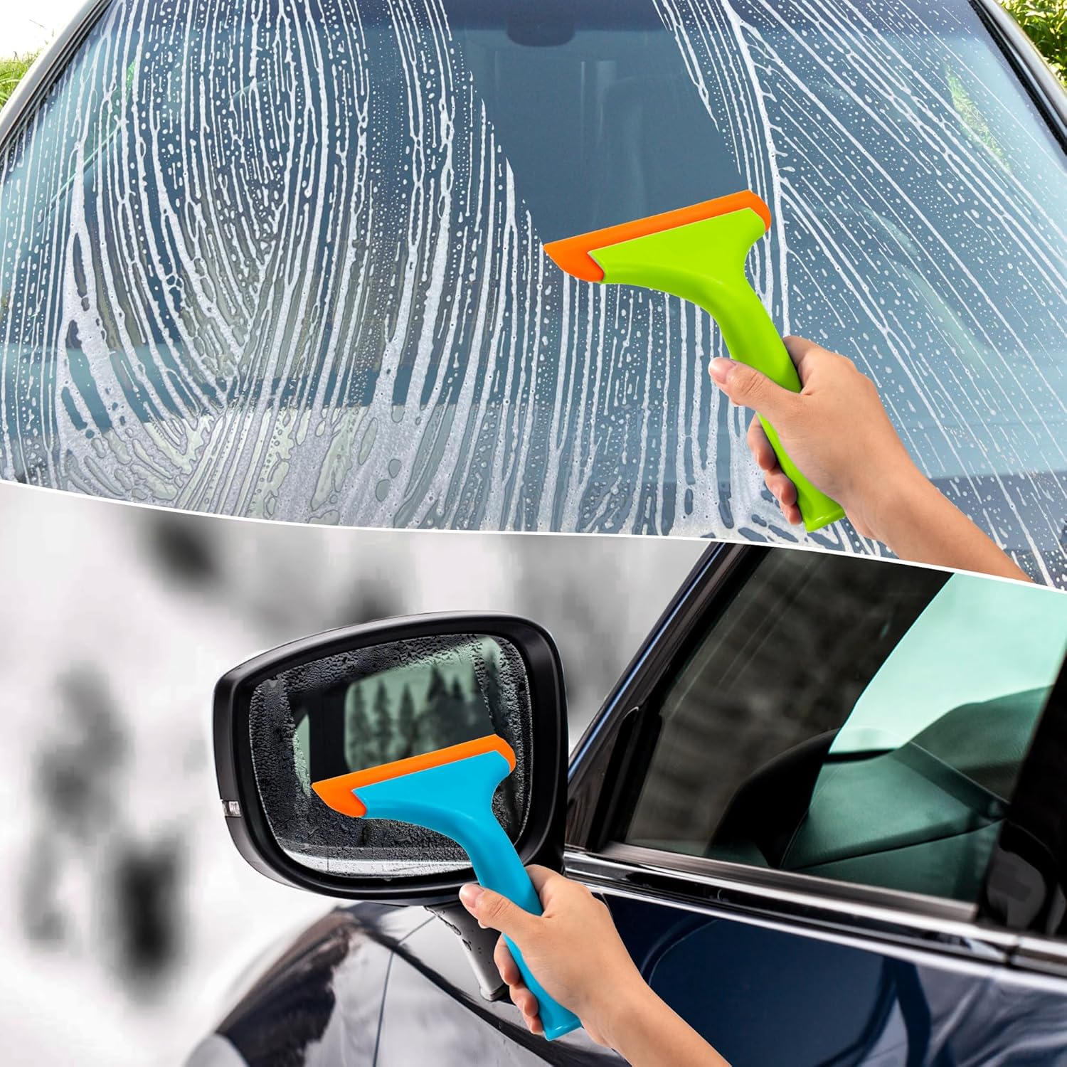 Raclette à Vitre En Silicone Pour Voiture - Largeur 30 Cm, Sans Rayures, Pour Vitres, Miroirs Et Surfaces Lisses
