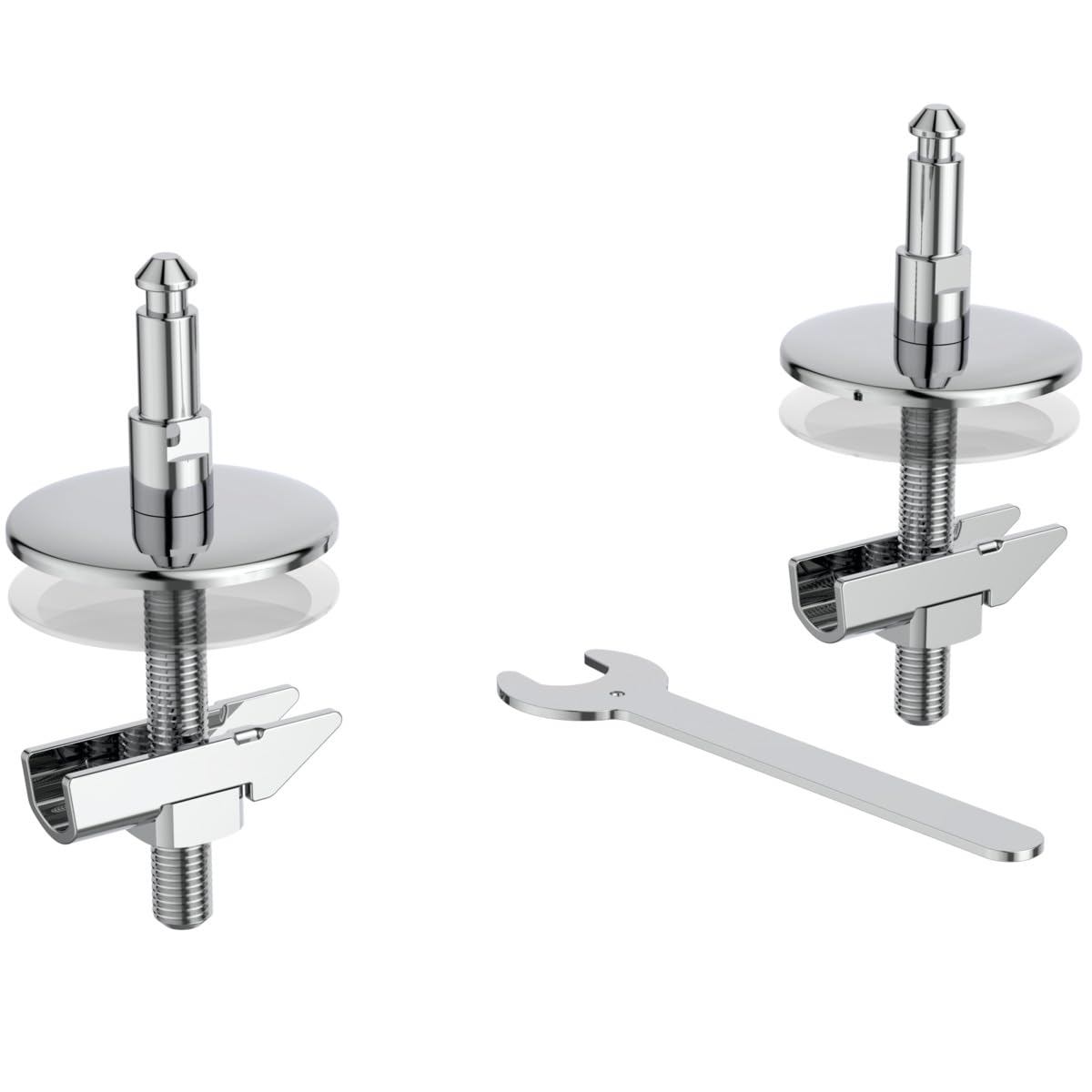 Ideal Standard - Set Di Cerniere Per Sedile Copriwater Serie I.life S E I.life B - TV90067 - Ricambio Originale Con Viti