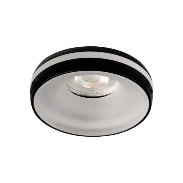 Oprawa sufitowa wpuszczana oczko Eliceo czarna 1xGX5.3 / GU10x10W okrągła IP20 wym: 4,2 x 9,6 x 9,6 cm aluminium Kanlux