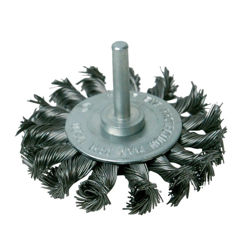 Silverline, 456933, Annodato spazzola rotonda 75 mm