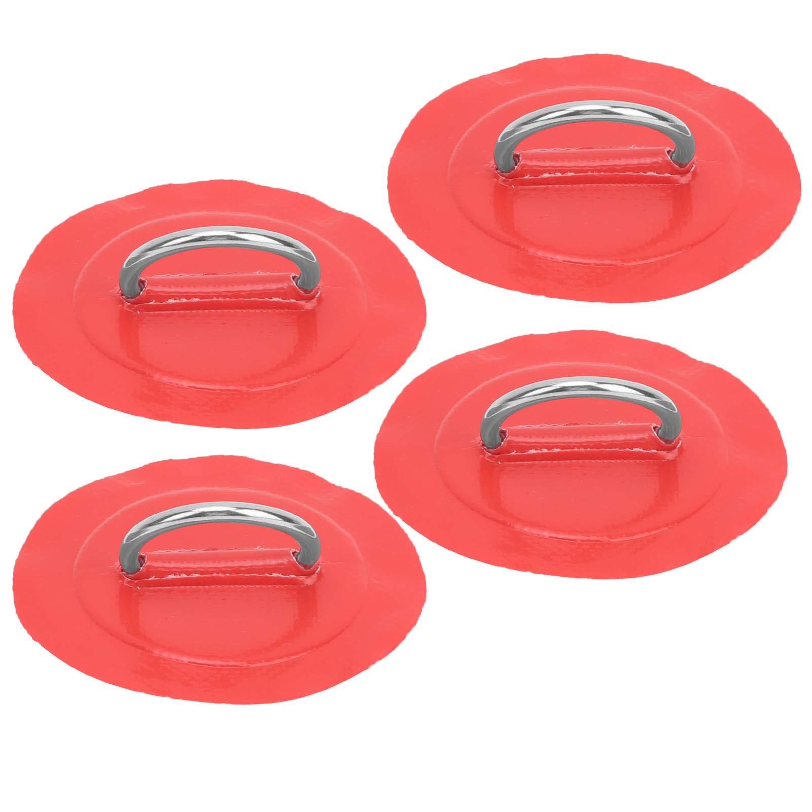 Lot De 4 Patchs Ronds En PVC Avec Anneau D Inox 316 – Pour Bateaux Gonflables, Paddle, Surf – Résistants à L'eau De Mer, Fixation Facile (colle Non Incluse)
