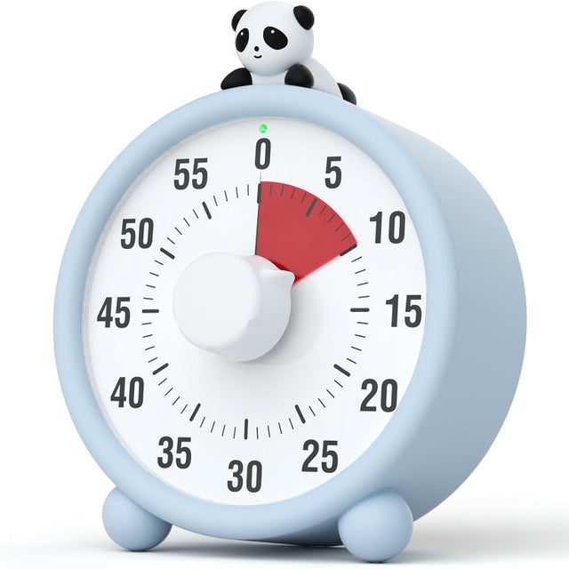 Akumulatorowy wizualny timer dla dzieci z funkcją pauzy, obsługą dźwięku i wyciszenia, timer dla dzieci w silikonowej obudowie, odpowiedni do kuchni