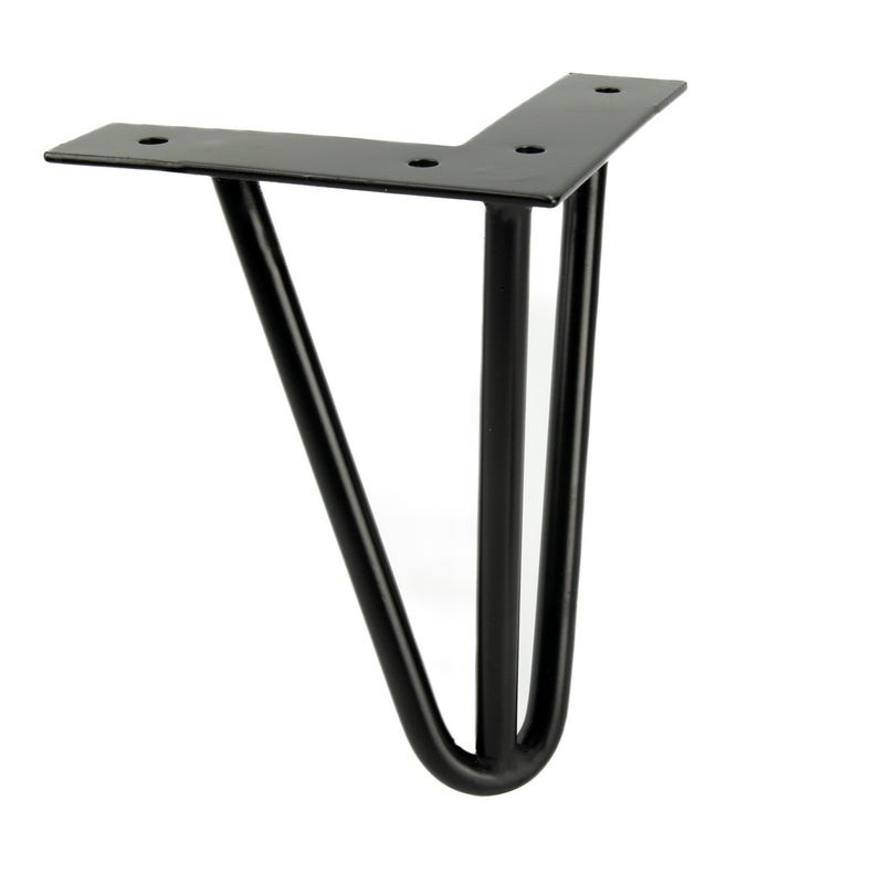 Zdjęcia - Pozostałe meble B&B Noga meblowa Hairpin Loft czarny mat wysokość 15 cm