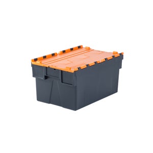 PROVOST Bac Gerbable 30L Norme Europe – 60x40x18 Cm, Poignées Fermées, Gris, Qualité Alimentaire