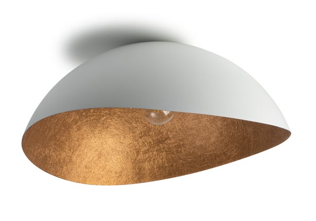 Lampa sufitowa wisząca Solaris biało-miedziana 1xE27x15W dekoracyjna wym: 31 x 89 x 85 cm metal SIGMA
