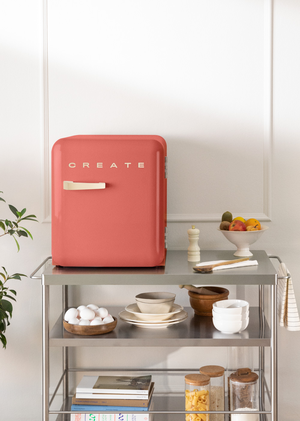 CREATE - FRIDGE RETRO 48L - Lodówka w stylu retro - Terracotta