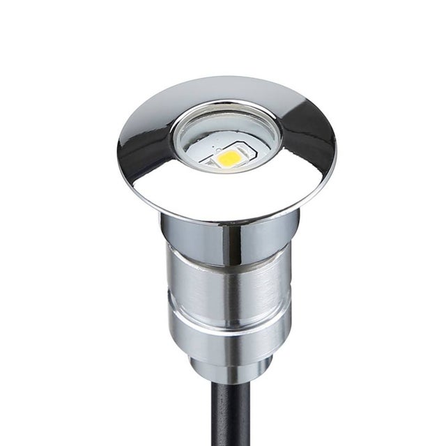Kit di 6 luci per scale 0,8W RGB 12V-DC Ø24x38.5mm