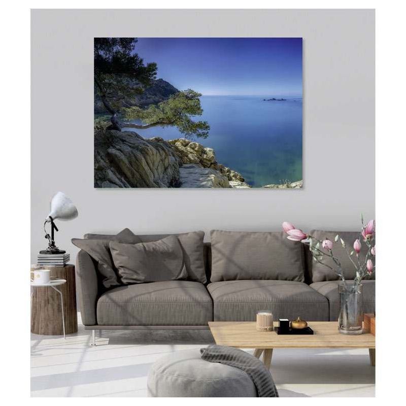 Tableau toile en kit COTE BLEUE 180 x 130 cm - Toile textile sans PVC, Made in France par Scenolia - 3