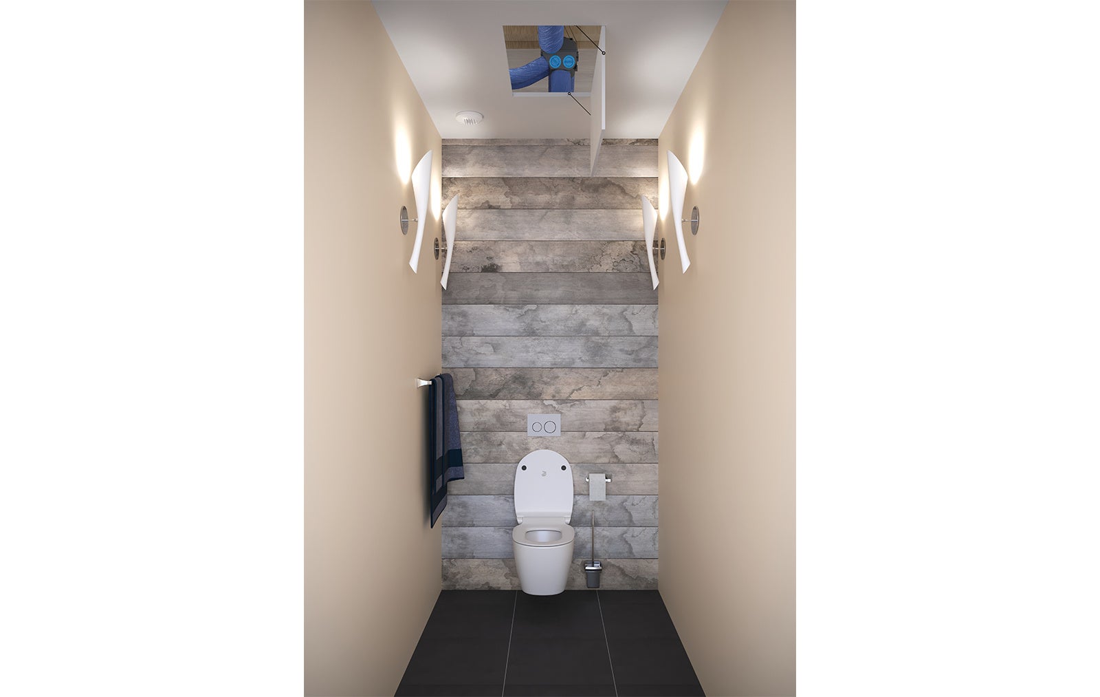 Kit VMC simple flux hygroréglable - Hygrocosy BC 2 - 412320 ATLANTIC - 412320 - 2