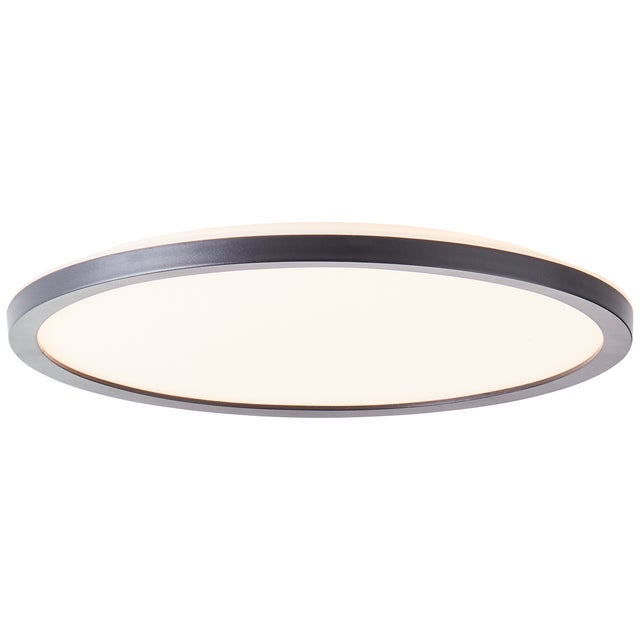 BRE-Light Panneau de plafond apparent LED Sorell 29cm noir/blanc Plastique télécommande Dimmable en interne via la télécommande LED 18 W intégrée (fl