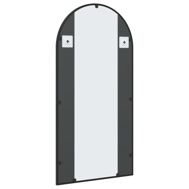 Miroir mural noir 50x100 cm arche fer - 5