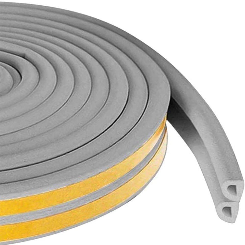 Taśma uszczelniająca do drzwi i okien, uszczelka drzwi, samoprzylepna uszczelka okienna, taśmy uszczelniające, izolacja akustyczna, szara-10M