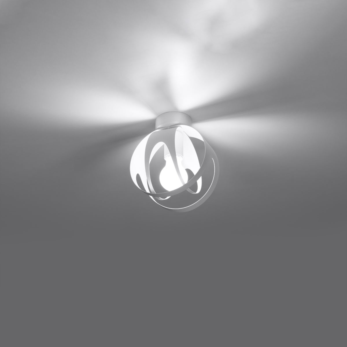 Plafon NOVETEX biały LED 3000K - 16x16x21cm Sollux