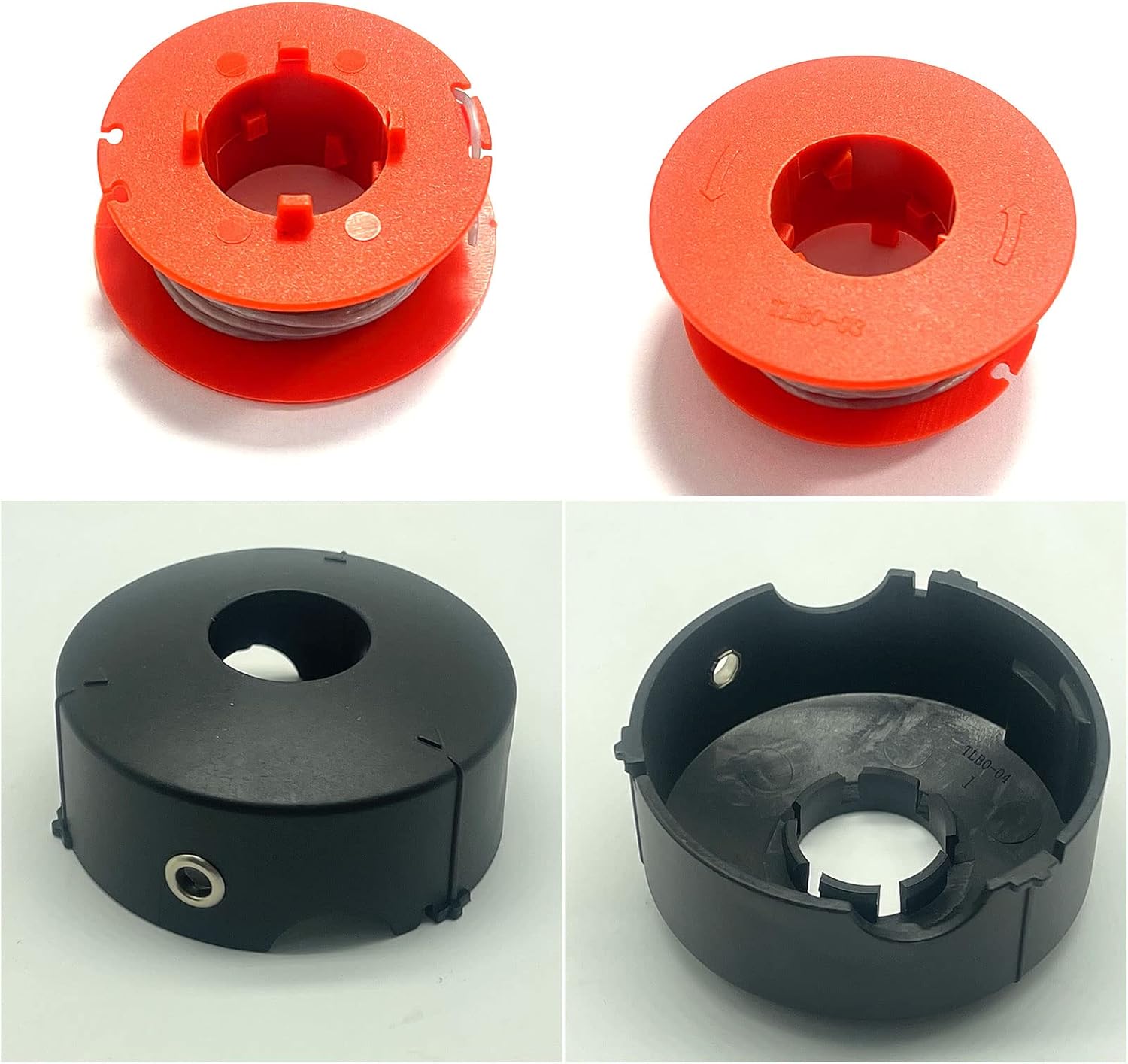 Bobinas Para Bosch Art 23 26 30 Easytrim Y Combitrim, 8 M X 1,6 Mm Con Tapones 3 Bobinas 1 Tapon 96625519