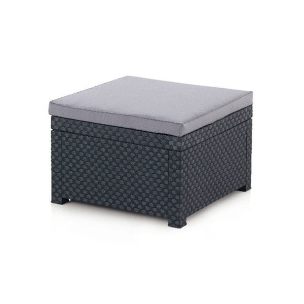 Salon bas de jardin en Plastique Gris 5 personnes - 5