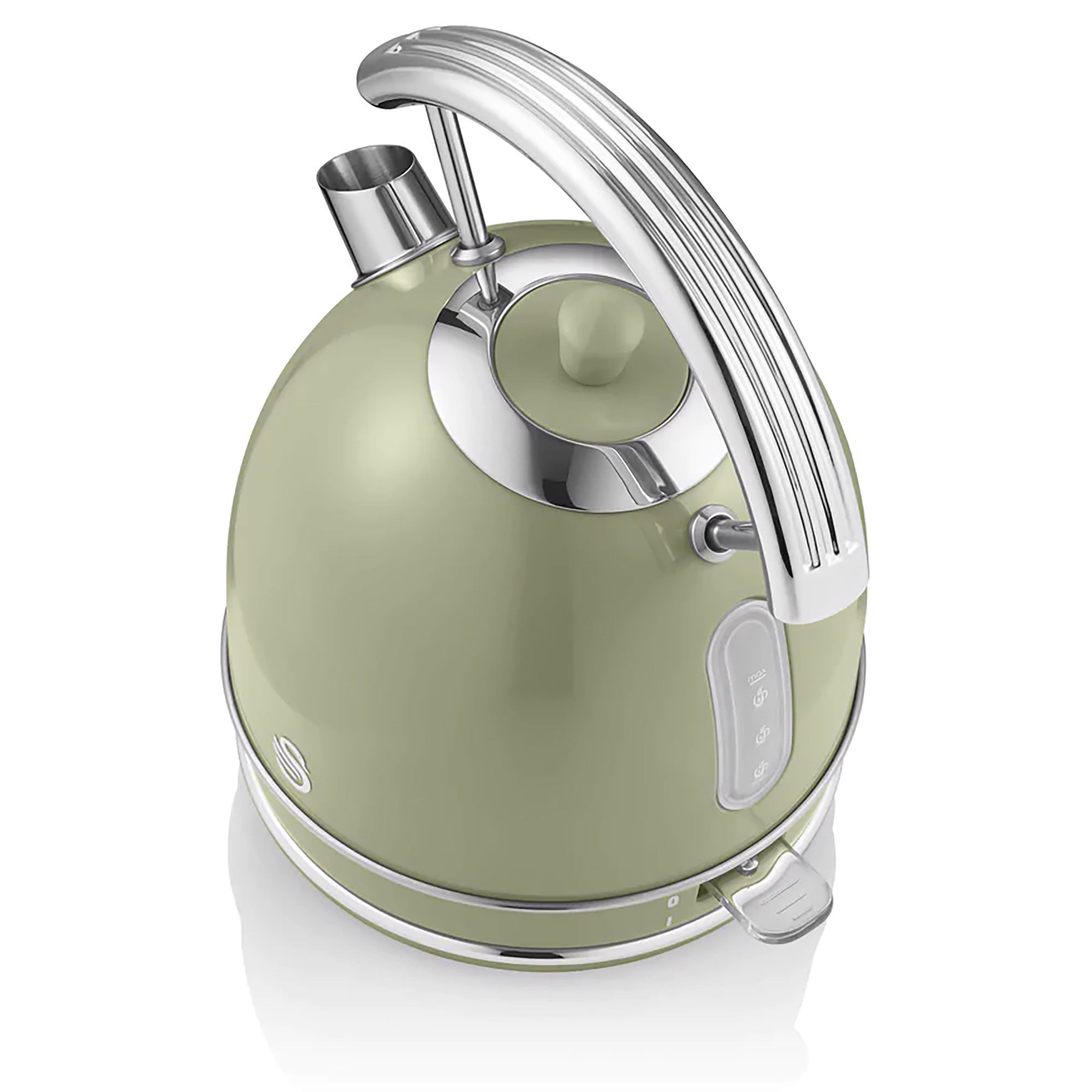 Retro Set per la Colazione, Bollitore 1,8L, Tostapane Senza fili, 2 Fette Larghe SWAN Verde STP7050GNEU 850 - 6