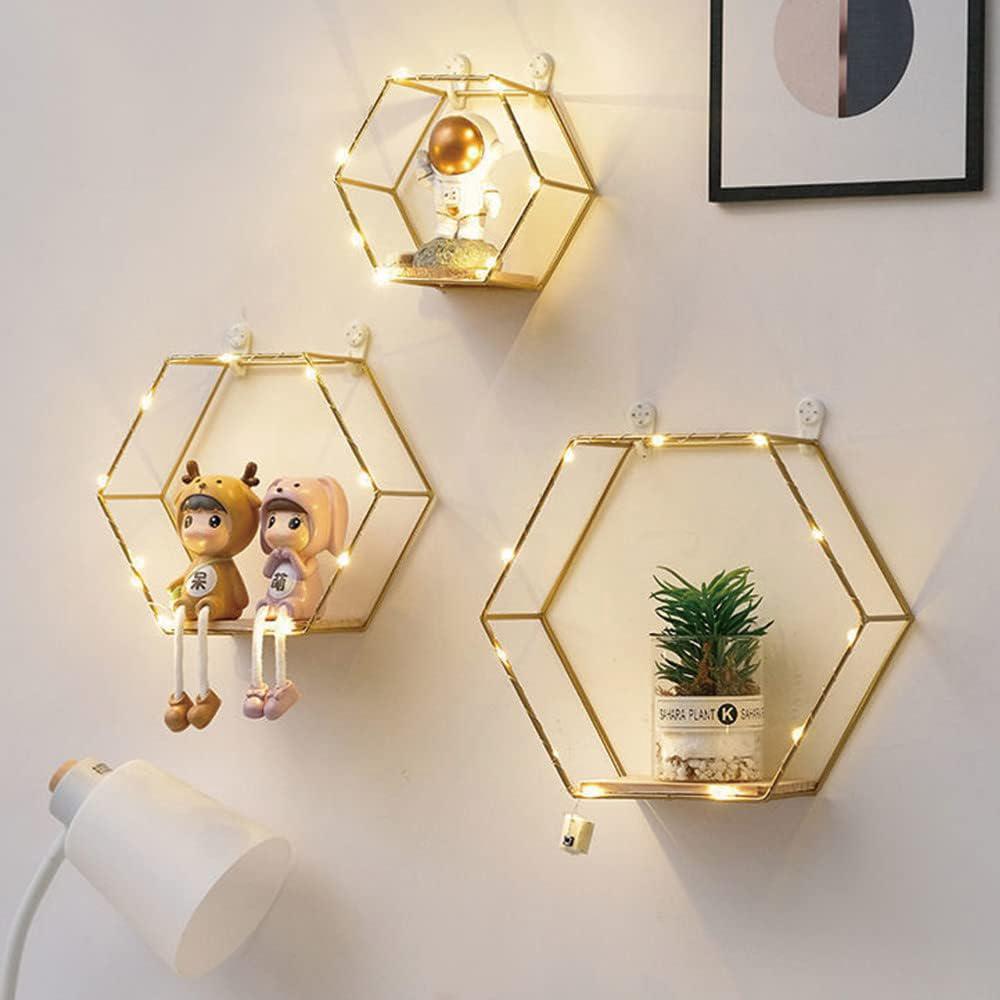 Etageres Murales Hexagonales