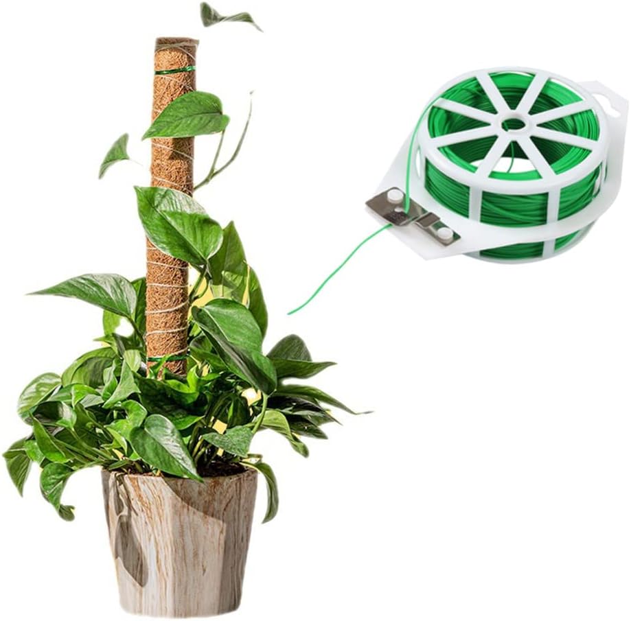 100M Fil Jardinage Vert Attaches Jardin pour Plantes Lien de Ligatures Cravates de Jardin Réutilisable pour Plante Grimpante Fleurs Tomate Câble - 5