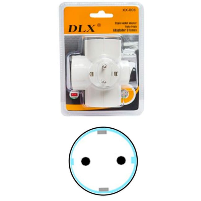 ZapMan - Adaptador De Enchufe Triple Con Interruptor De