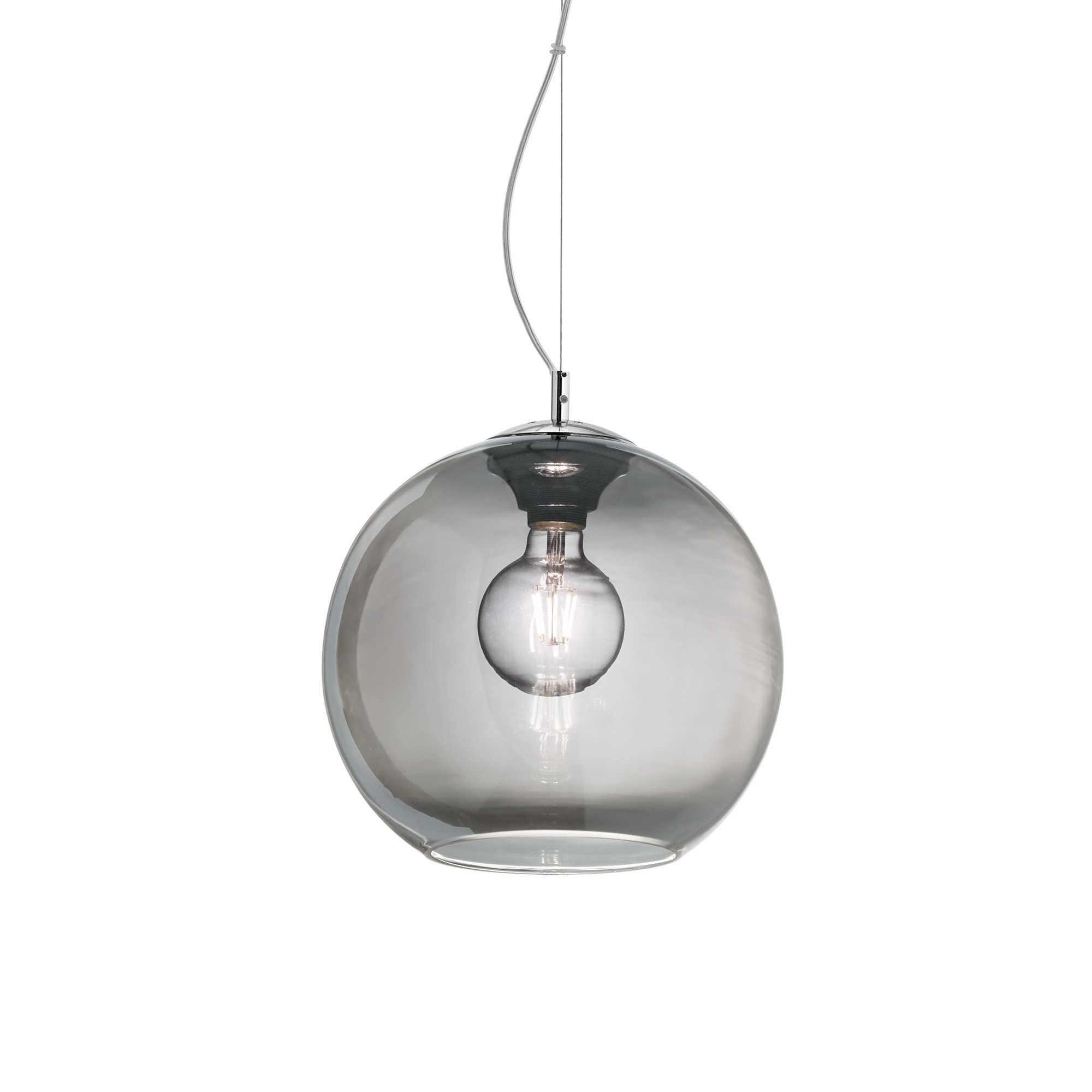 Ideal Lux  Suspension Nemo 1 Ampoule Gris , Leroy Merlin