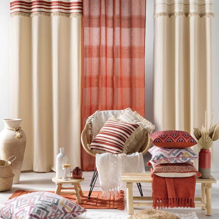 Coussin Déco à Franges 