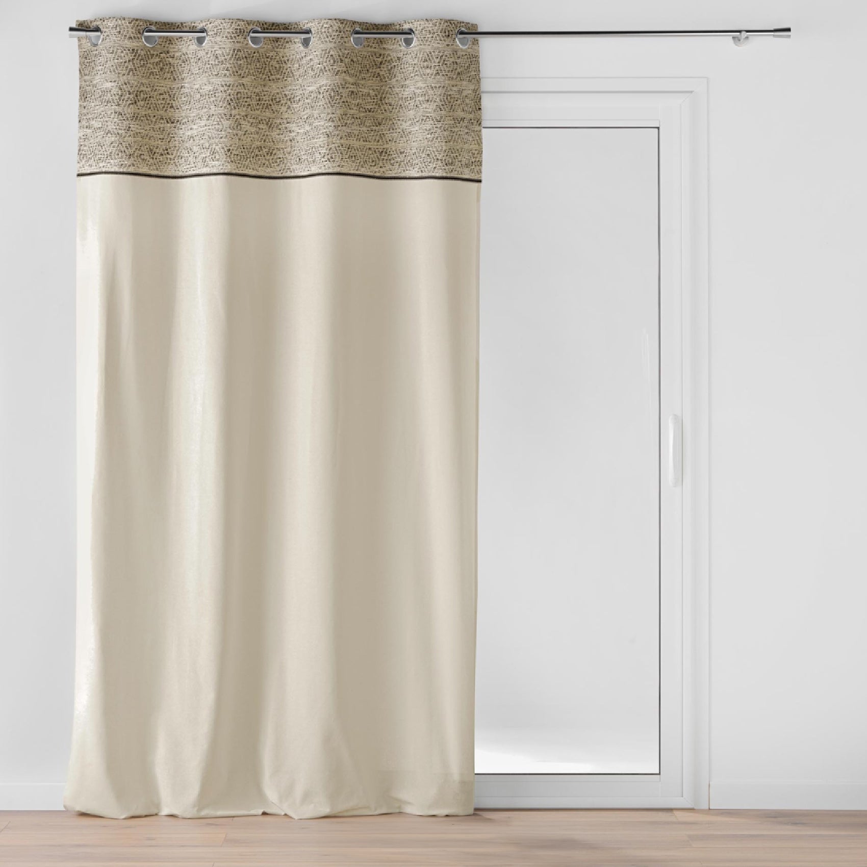 Cortinas De Gasa Con Ojales 2 Uds Marrón 140x260 Cm | Leroy Merlin