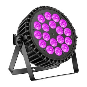 U'King 12W RGBW DMX 512 Projecteur à Pointe Fine Noir ABS Lumière de Scène