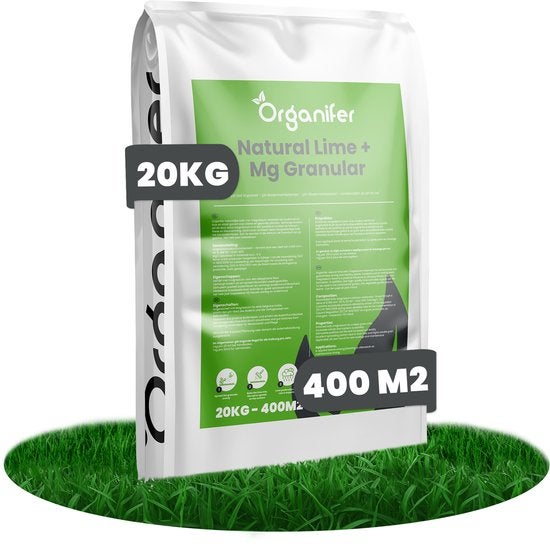Engrais Calcaire Avec Magnésium - 20 Kg Pour 400 M2 - Organifer