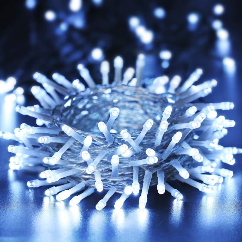 Świąteczna girlanda świetlna girlanda świetlna LED lampki świąteczne wewnętrzne i zewnętrzne trybów wodoodporna z timerem lampki Fairy Lights