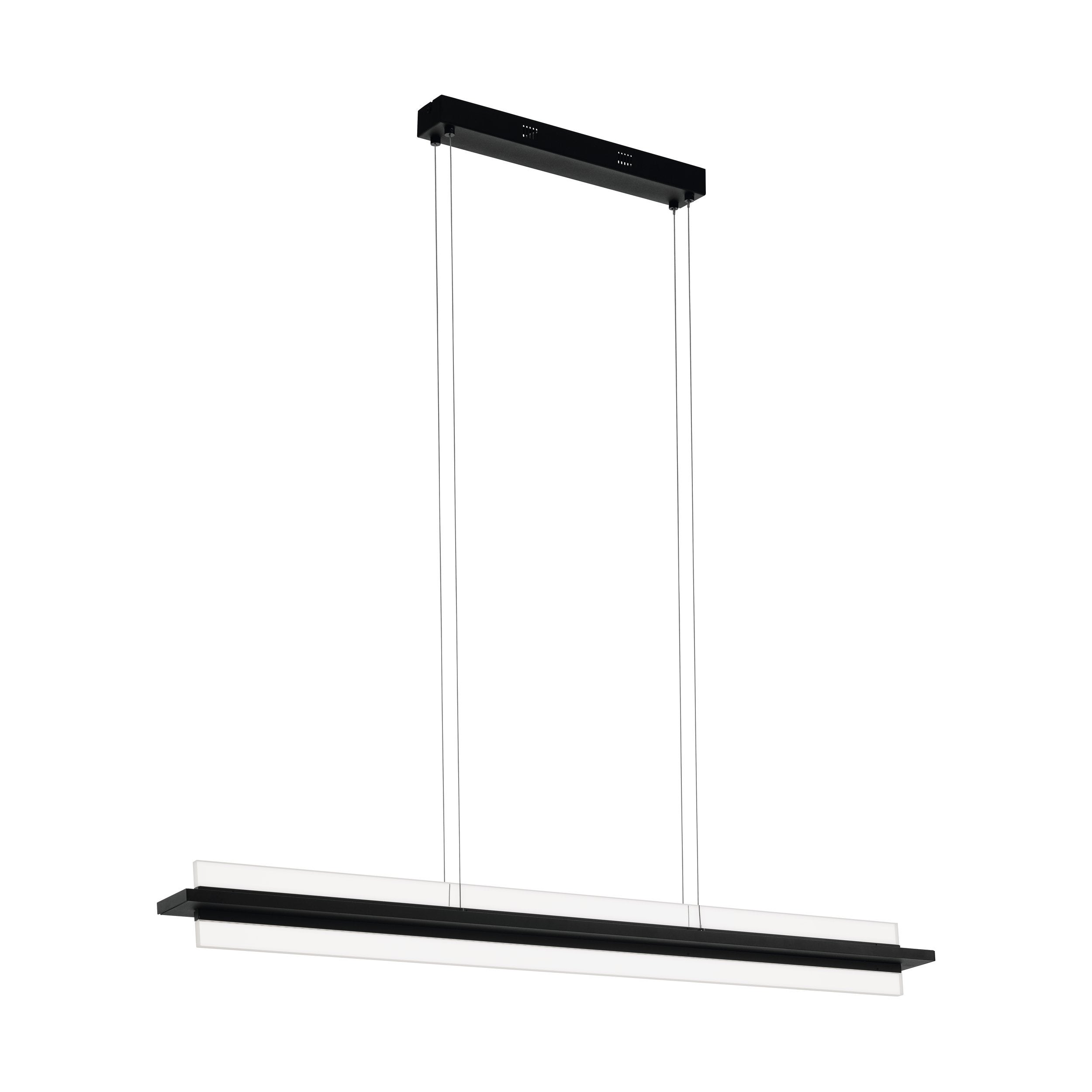 Suspension SPADAFORA LED 2X7,5W en aluminium et acier noir ...