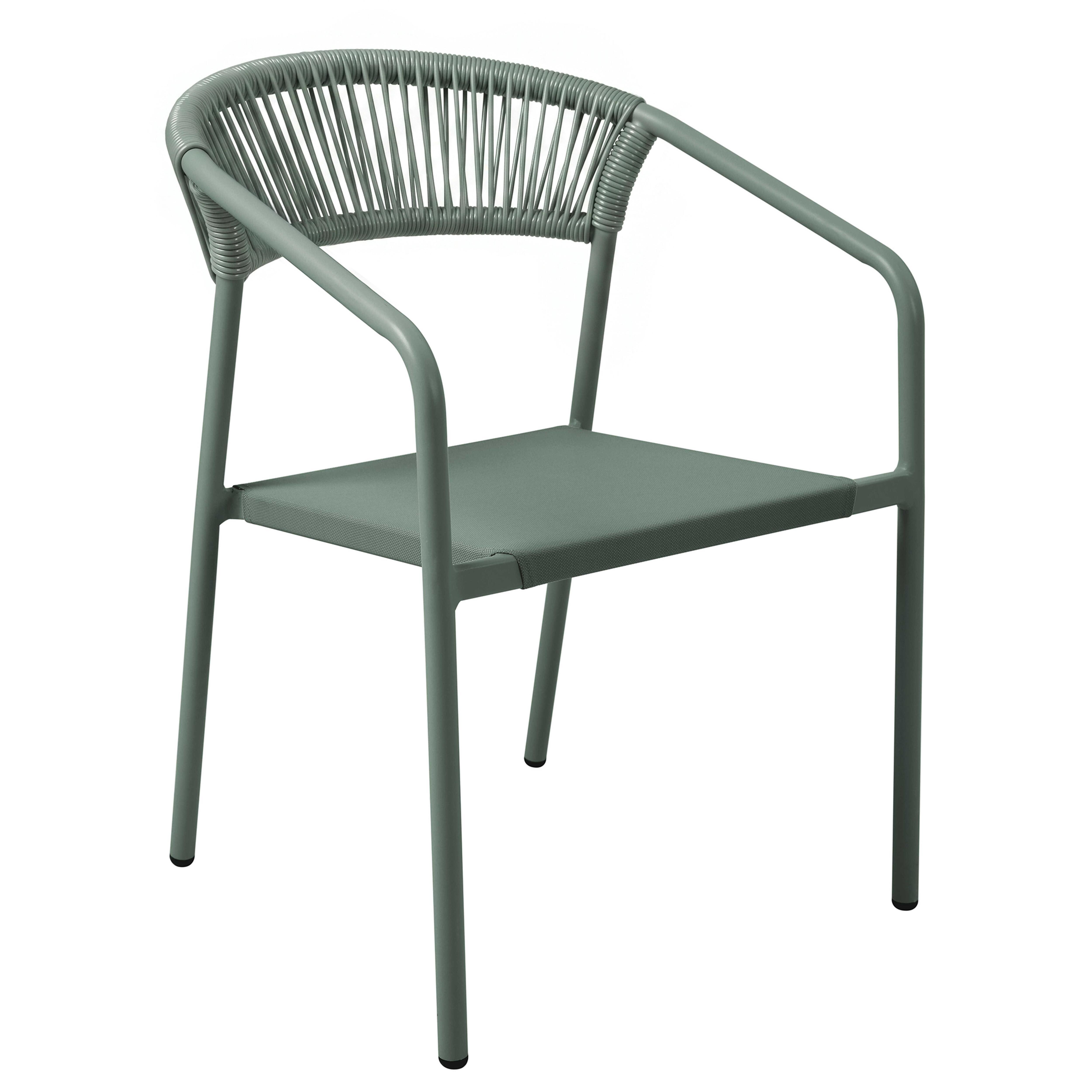 Table de jardin aluminium 213x90 cm et 8 chaises textilène vert - 8