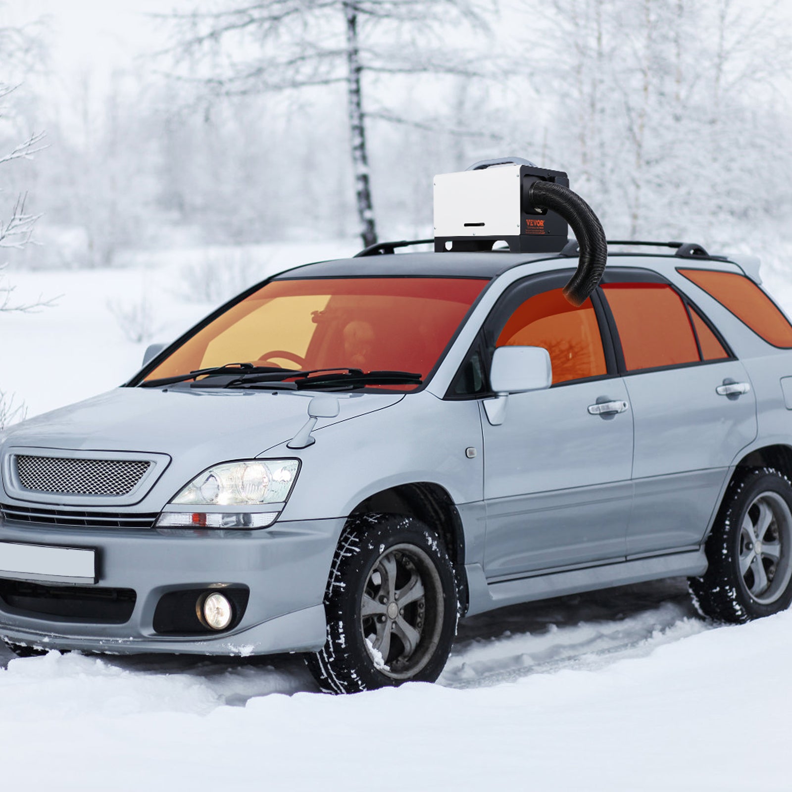 Chauffage Diesel Tout-en-Un 5-8 kW,VEVOR Réchauffeur d'Air Diesel 8 à 36 ℃ Réglable,avec Télécommande Écran LCD,Faible Consommation de Carburant - 8