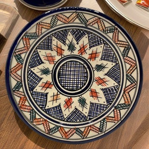 Ciotola In Ceramica Terracotta Marocchina Safi - Diametro 17cm, Handmade, Per Tavola Etnica