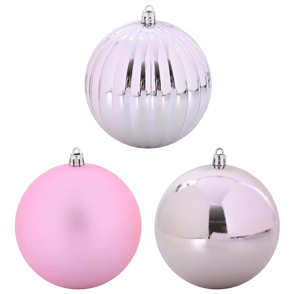 Zestaw Bombek Choinkowych 15 pcs Różowy