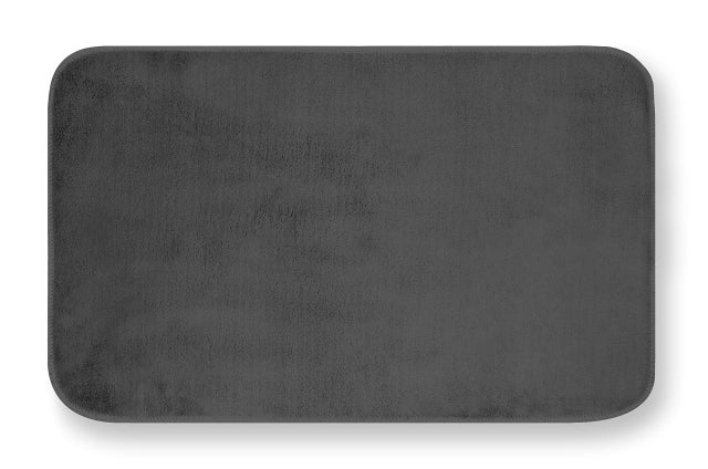 BWBIKE Tappetino Doccia Angolare 70x70 cm Antiscivolo con Ventose, Tappetino per Vasca e Box Doccia Interno/Esterno, Resistente all'Acqua con Fori di Scarico,Grigio