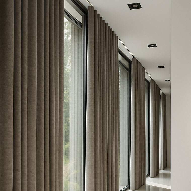 Rieles para Cortinas de Alta Calidad y Elegantes, Rieles de Instalación a Techo de Fácil Fijación, Inoxidables y Resistentes CINTACOR Blanco 300cm - 4