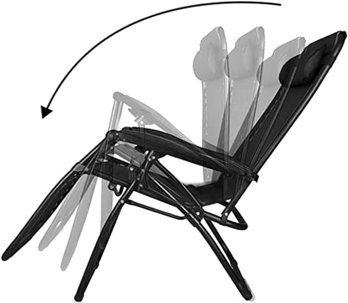 Fauteuil inclinable 'Zero Gravity' de Decorspace, en acier, idéal pour l'extérieur et le jardin - 2