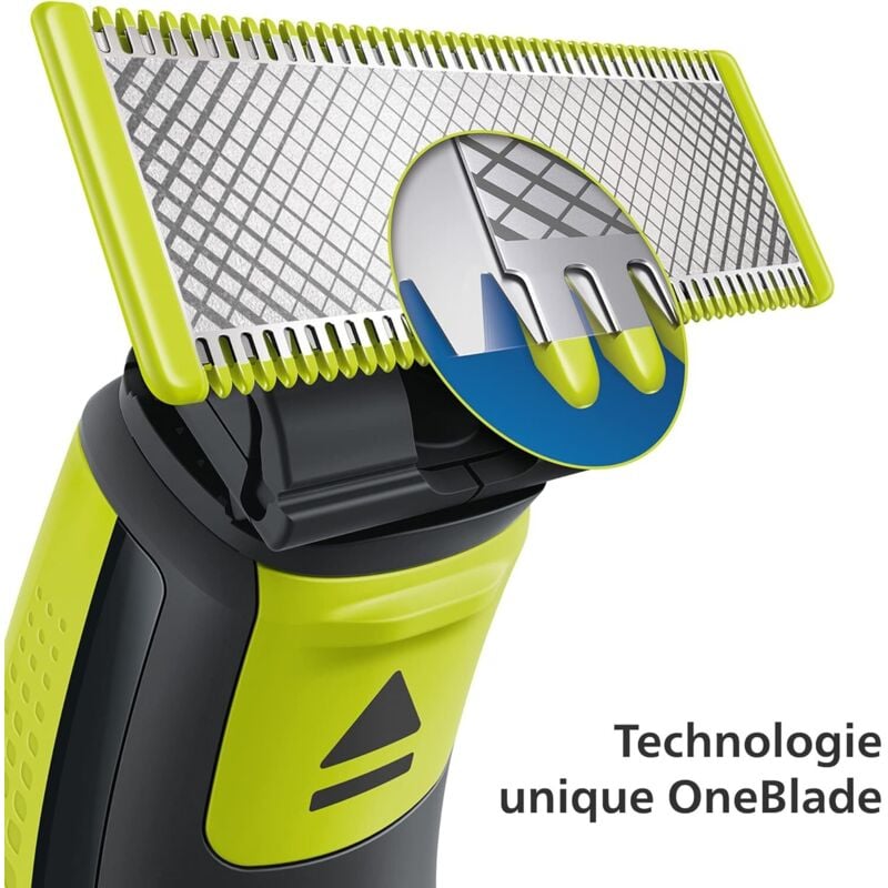 Lames de rechange pour rasoirs/tondeuses électriques, compatibles avec OneBlade, pour tailler, coiffer et raser, paquet de 5. - 5