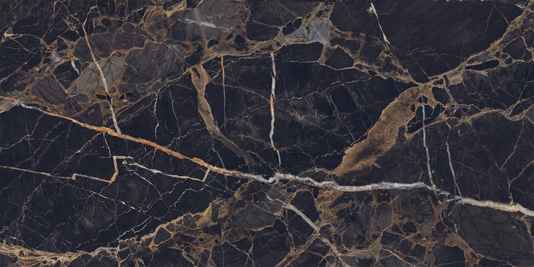 Mexen Orlo Black gres szkliwiony rekt. G1, płytka podłogowo-ścienna 120 x 60 cm, wysoki połysk - TL211-120-060-00