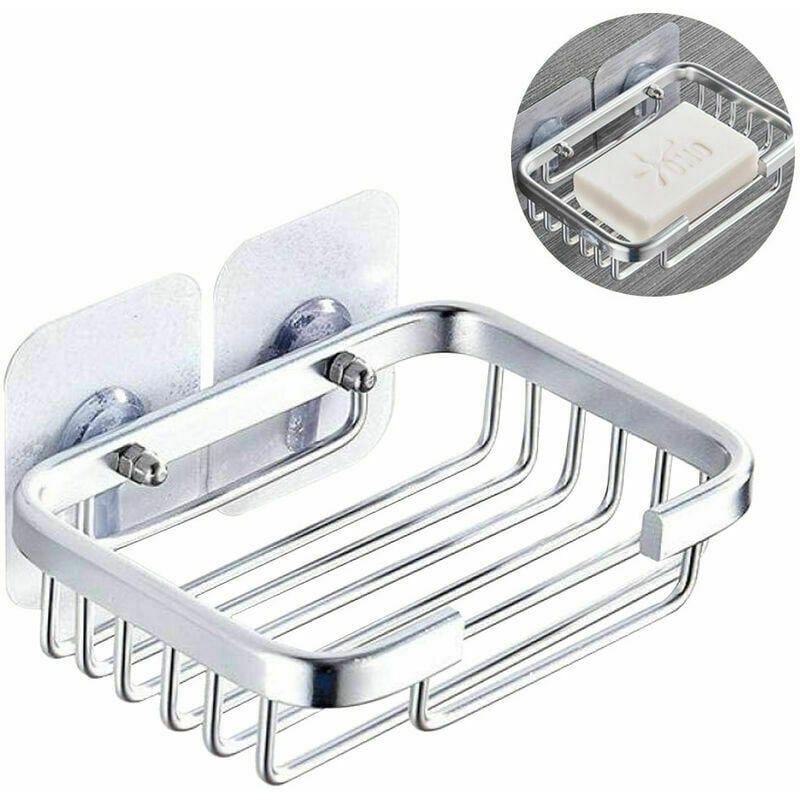 VIBORG Acier Inoxydable Porte-savons porte savon mural de douche pour salle de bain, Porte Eponge pour Cuisine VIBORG Acier Inoxydable Porte-savons porte savon mural de douche pour salle de bain, Porte Eponge pour Cuisine