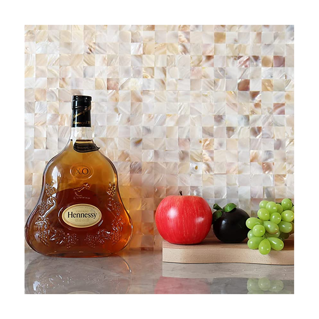 Mosaïque décorative adhésive nacre naturelle nuancée