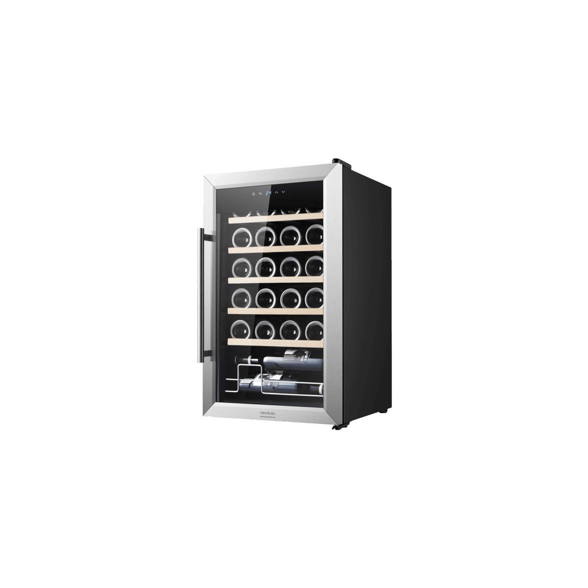 Portasapone vetro e acciaio inox lucido installazione a muro MIRA-C
